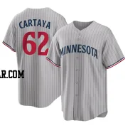 Diego Cartaya Youth Minnesota Twins Gray Replica Road Jersey