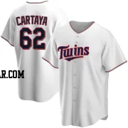 Diego Cartaya Youth Minnesota Twins White Replica Home Jersey