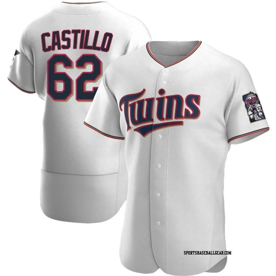 Diego Castillo Men's Minnesota Twins White Authentic Home Jersey