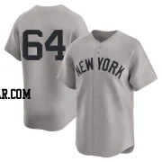 Diego Castillo Men's New York Yankees Gray Limited Away 2nd Jersey