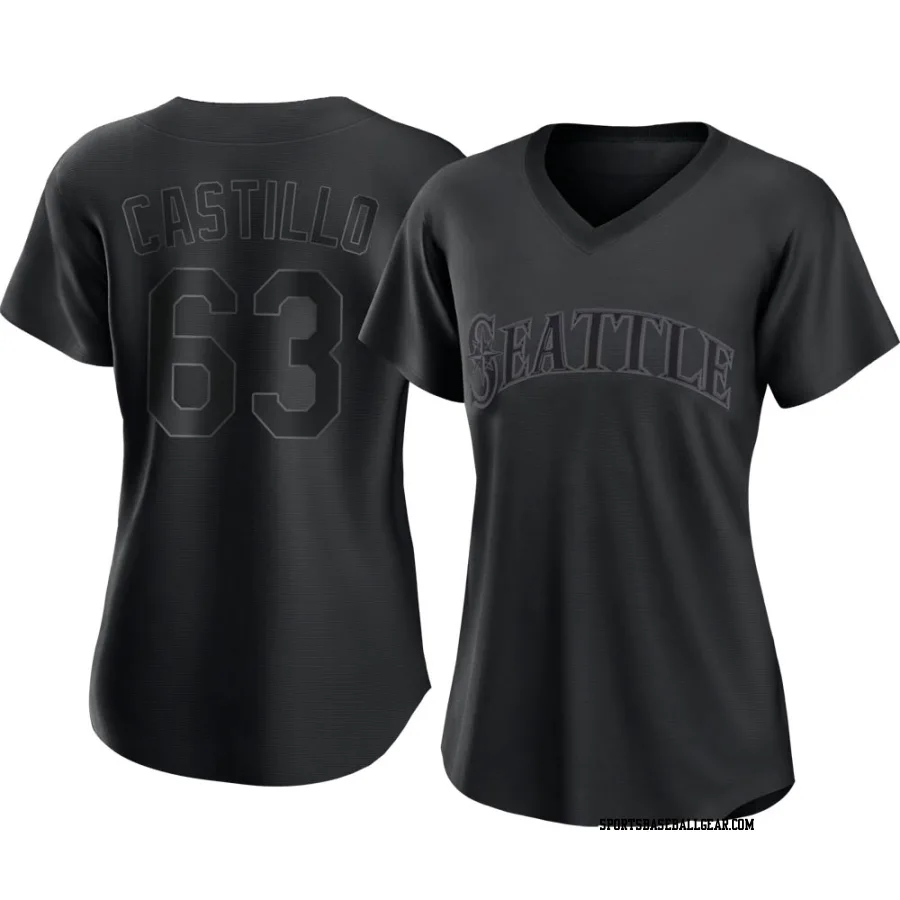 Diego Castillo Women's Seattle Mariners Black Authentic Pitch Fashion Jersey