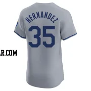 Diego Hernandez Men's Kansas City Royals Gray Elite Road Jersey