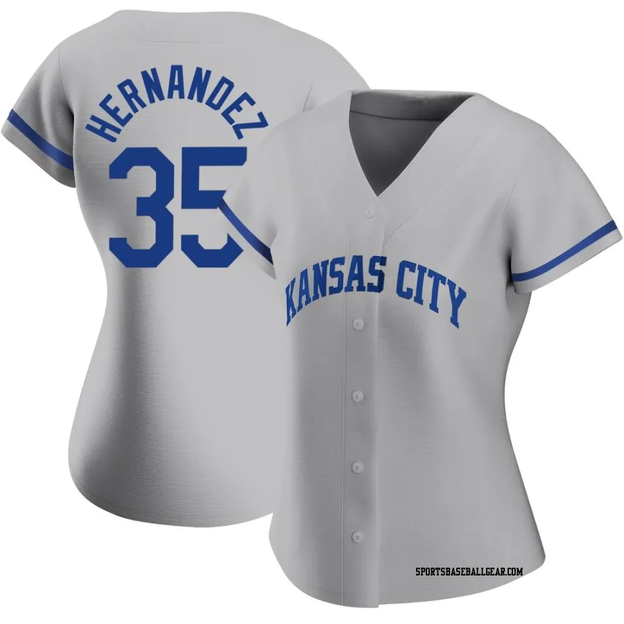 Diego Hernandez Women's Kansas City Royals Gray Authentic 2022 Road Jersey
