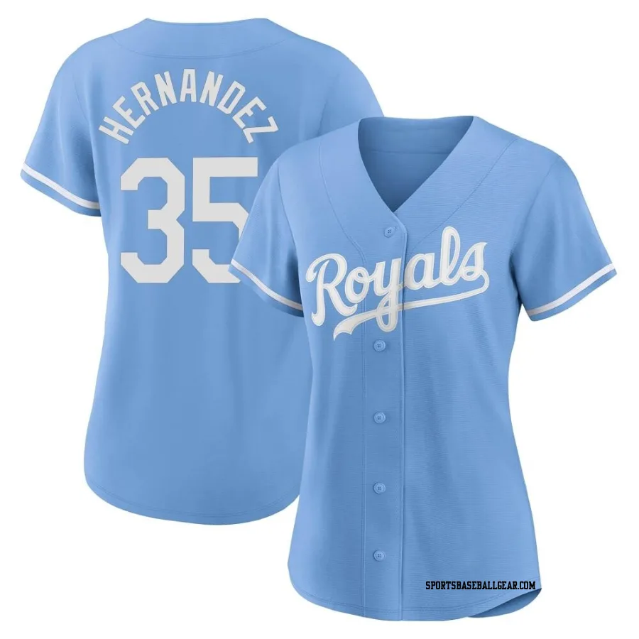 Diego Hernandez Women's Kansas City Royals Light Blue Authentic 2022 Alternate Jersey