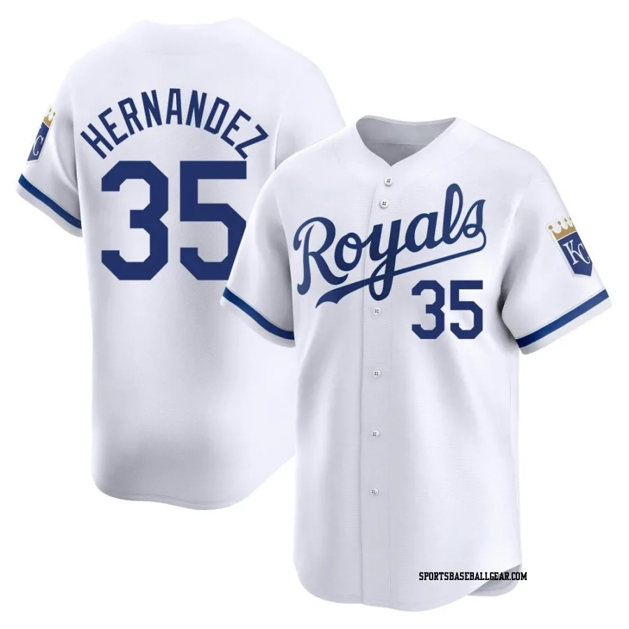 Diego Hernandez Youth Kansas City Royals White Limited Home Jersey
