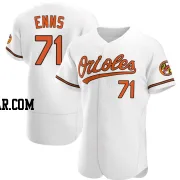 Dietrich Enns Men's Baltimore Orioles White Authentic Home Jersey