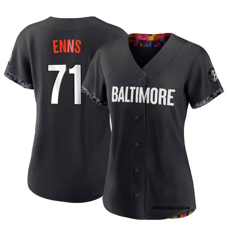 Dietrich Enns Women's Baltimore Orioles Black Replica 2023 City Connect Jersey
