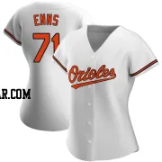 Dietrich Enns Women's Baltimore Orioles White Authentic Home Jersey