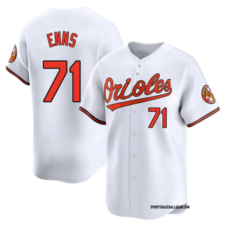 Dietrich Enns Youth Baltimore Orioles White Limited Home Jersey
