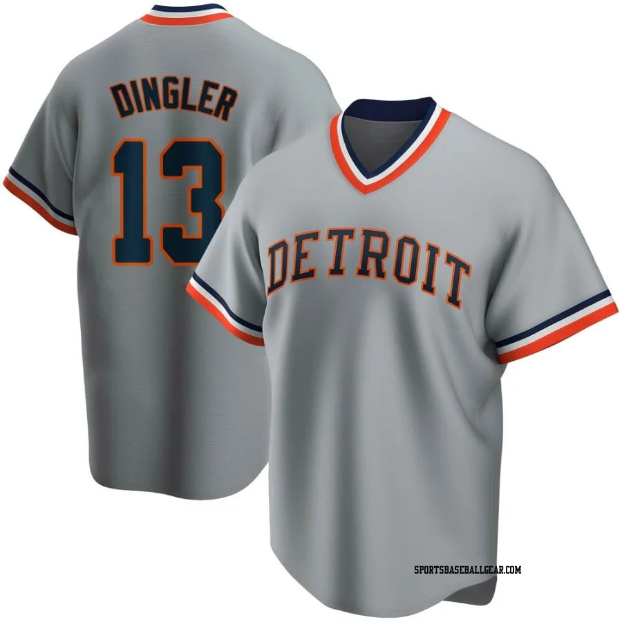 Dillon Dingler Youth Detroit Tigers Gray Road Cooperstown Collection Jersey