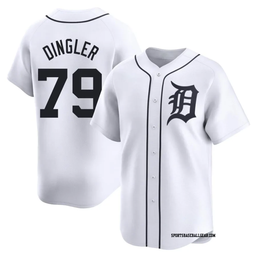 Dillon Dingler Youth Detroit Tigers White Limited Home Jersey