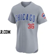 Dillon Maples Men's Chicago Cubs Gray Elite Road Jersey