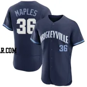 Dillon Maples Men's Chicago Cubs Navy Authentic 2021 City Connect Jersey