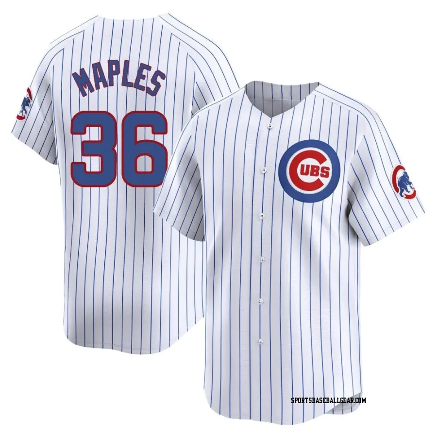 Dillon Maples Youth Chicago Cubs White Limited Home Jersey