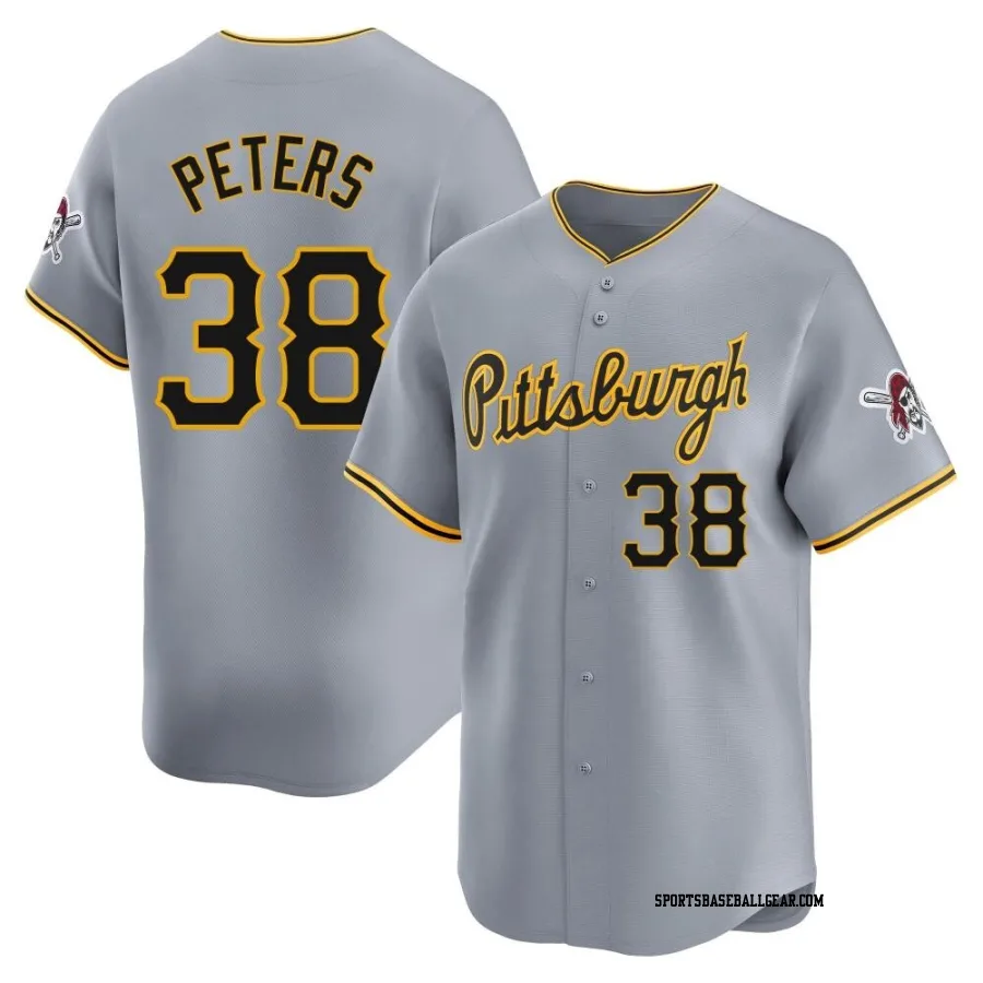 Dillon Peters Men's Pittsburgh Pirates Gray Limited Away Jersey
