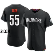Dillon Tate Men's Baltimore Orioles Black Authentic 2023 City Connect Jersey