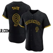 Dillon Tate Men's Toronto Blue Jays Black Authentic Snake Skin City Jersey