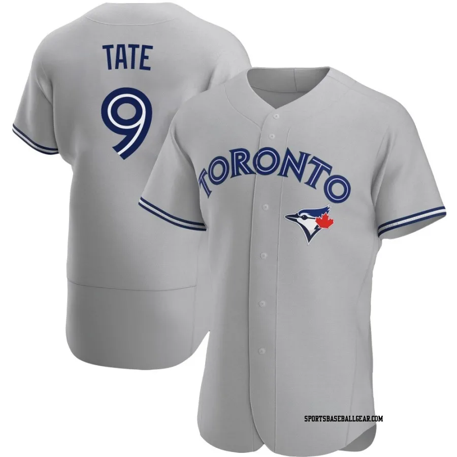 Dillon Tate Men's Toronto Blue Jays Gray Authentic Road Jersey