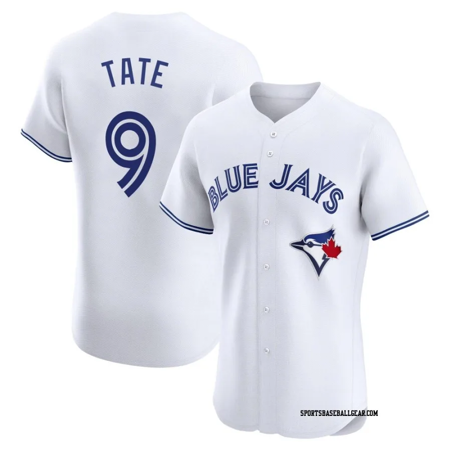 Dillon Tate Men's Toronto Blue Jays White Elite Home Jersey