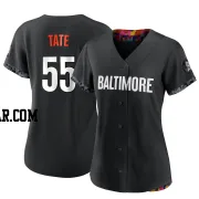Dillon Tate Women's Baltimore Orioles Black Replica 2023 City Connect Jersey