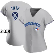 Dillon Tate Women's Toronto Blue Jays Gray Replica Road Jersey