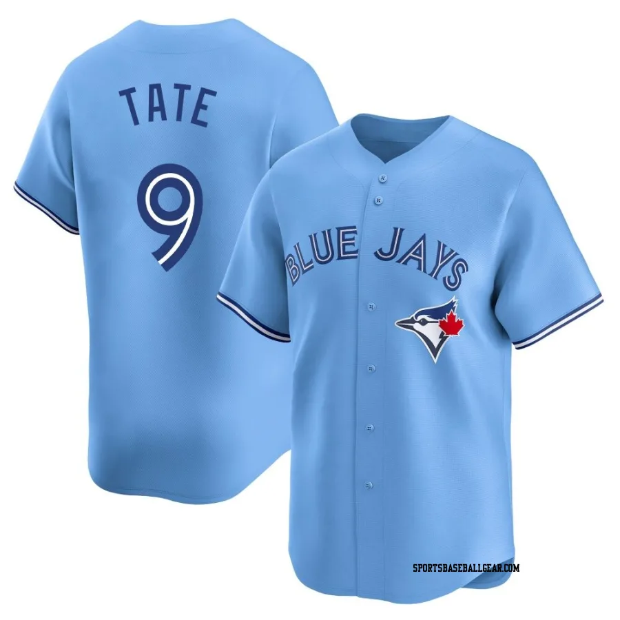 Dillon Tate Youth Toronto Blue Jays Blue Limited Powder Alternate Jersey