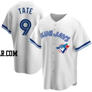 Dillon Tate Youth Toronto Blue Jays White Replica Home Cooperstown Collection Jersey