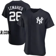 DJ LeMahieu Men's New York Yankees Navy Authentic Alternate Jersey