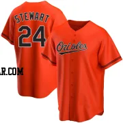 DJ Stewart Youth Baltimore Orioles Orange Replica Alternate Jersey