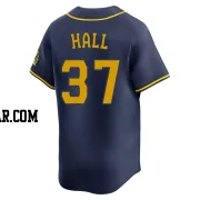 DL Hall Youth Milwaukee Brewers Navy Limited Alternate Jersey