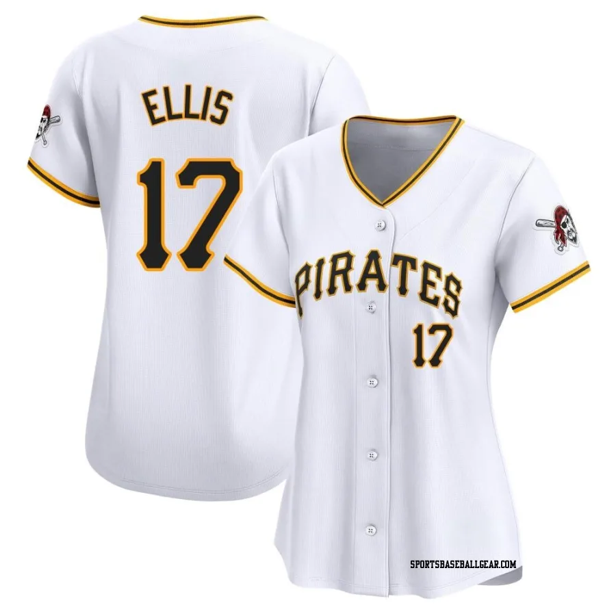 Dock Ellis Women's Pittsburgh Pirates White Limited Home Jersey
