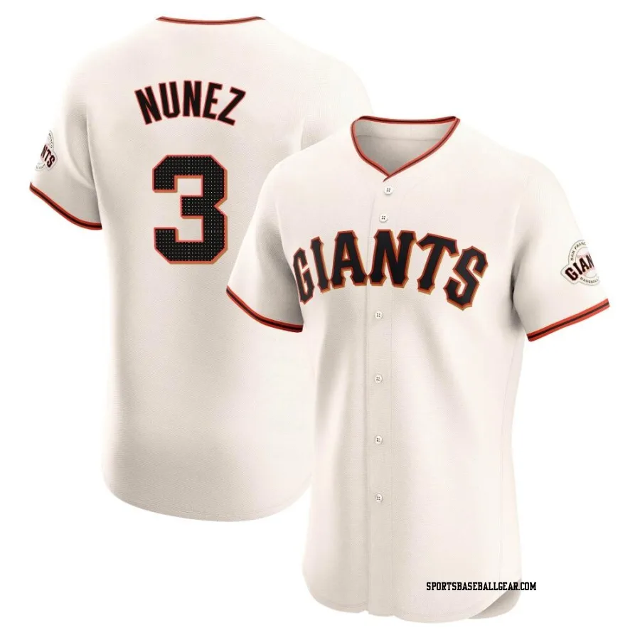 Dom Nunez Men's San Francisco Giants Cream Elite Home Jersey