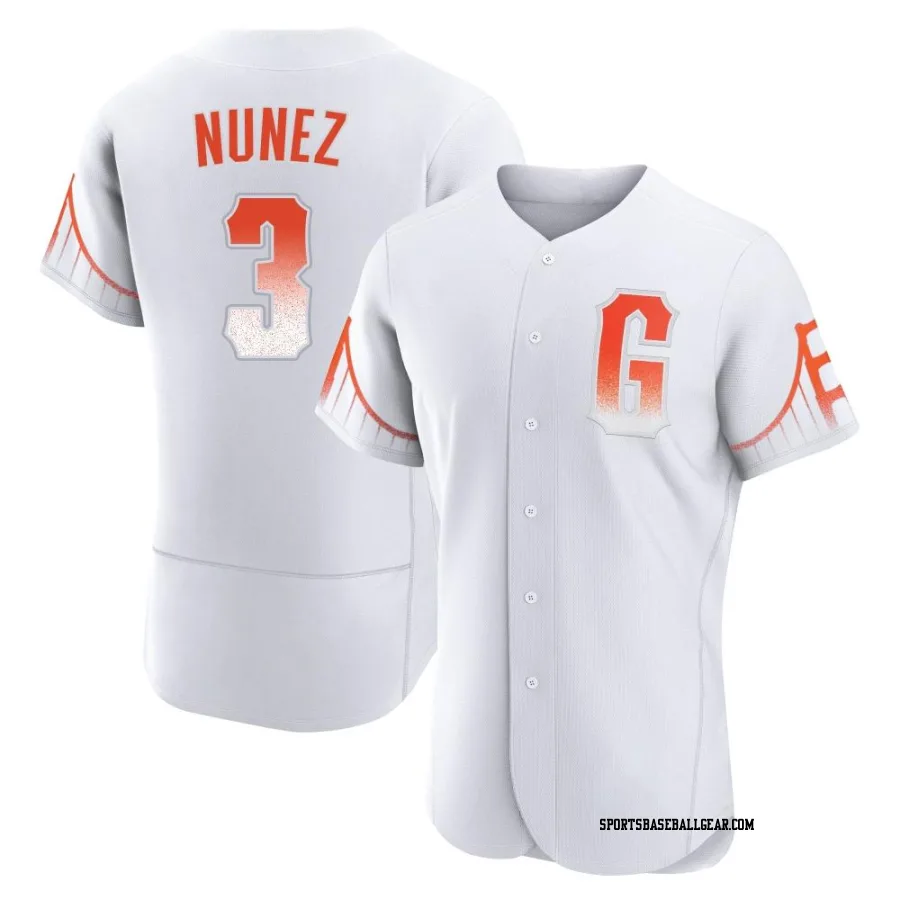 Dom Nunez Men's San Francisco Giants White Authentic 2021 City Connect Jersey
