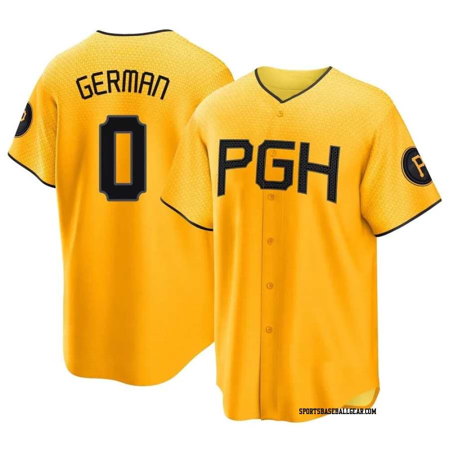 Domingo German Men's Pittsburgh Pirates Gold Replica 2023 City Connect Jersey