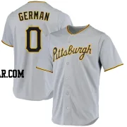 Domingo German Men's Pittsburgh Pirates Gray Replica Road Jersey
