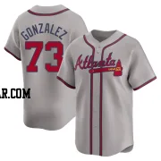 Domingo Gonzalez Men's Atlanta Braves Gray Limited Away Jersey