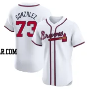 Domingo Gonzalez Men's Atlanta Braves White Elite Home Jersey
