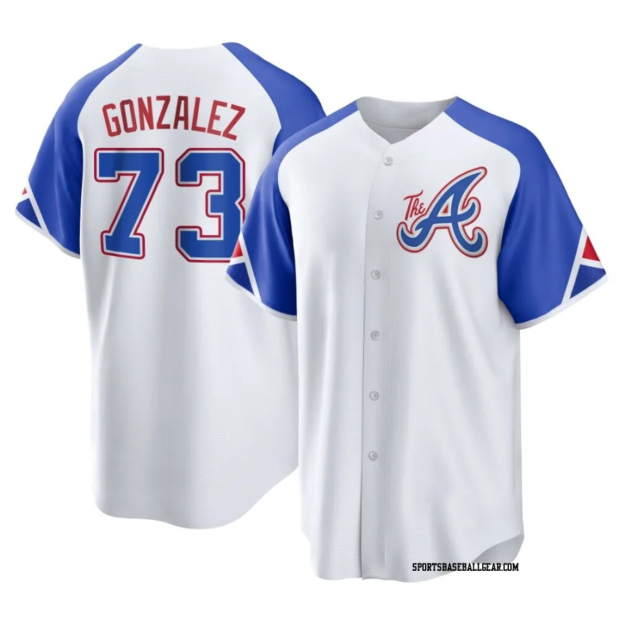 Domingo Gonzalez Men's Atlanta Braves White Replica 2023 City Connect Jersey
