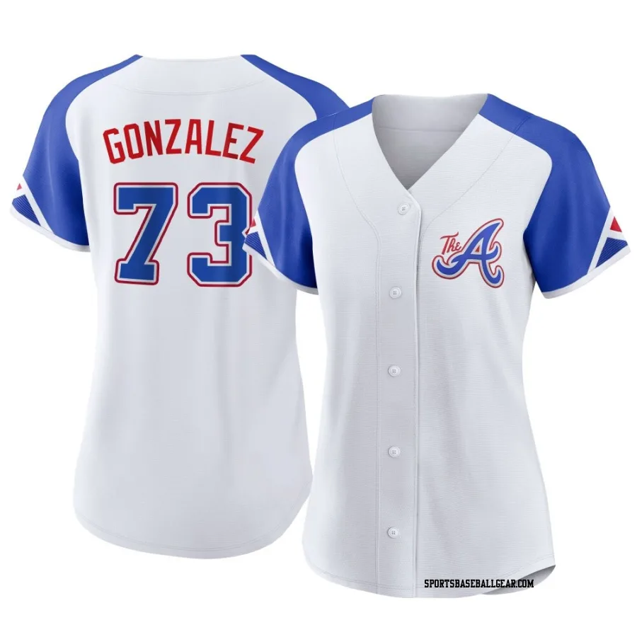Domingo Gonzalez Women's Atlanta Braves White Replica 2023 City Connect Jersey