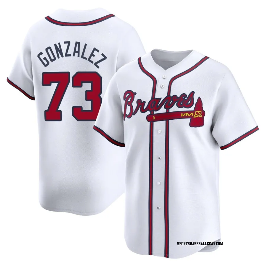 Domingo Gonzalez Youth Atlanta Braves White Limited Home Jersey