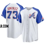 Domingo Gonzalez Youth Atlanta Braves White Replica 2023 City Connect Jersey