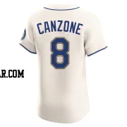 Dominic Canzone Men's Seattle Mariners Cream Elite Alternate Jersey