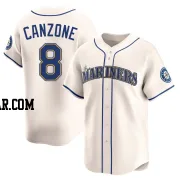 Dominic Canzone Youth Seattle Mariners Cream Limited Alternate Jersey
