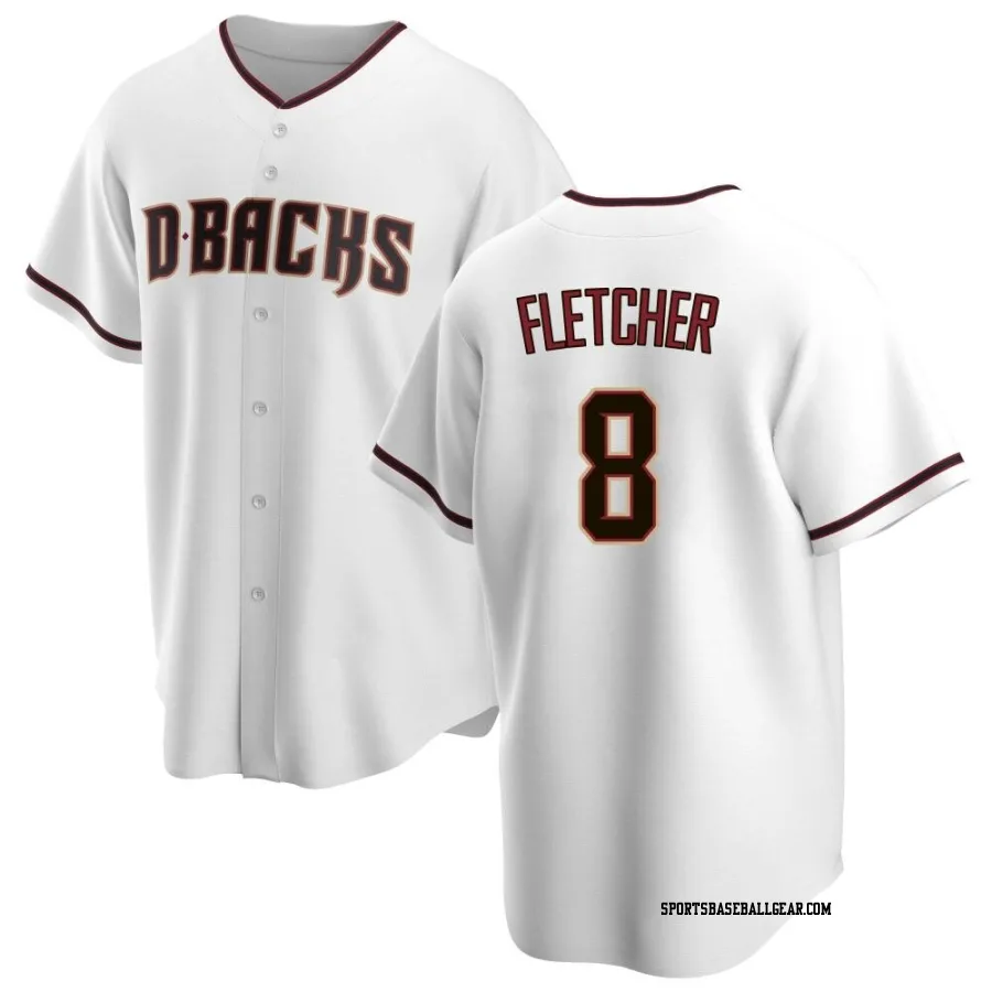 Dominic Fletcher Men's Arizona Diamondbacks White Replica Home Jersey