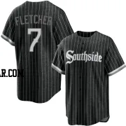 Dominic Fletcher Men's Chicago White Sox Black Replica 2021 City Connect Jersey