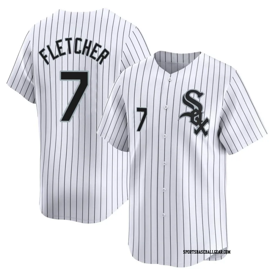 Dominic Fletcher Men's Chicago White Sox White Limited Home Jersey