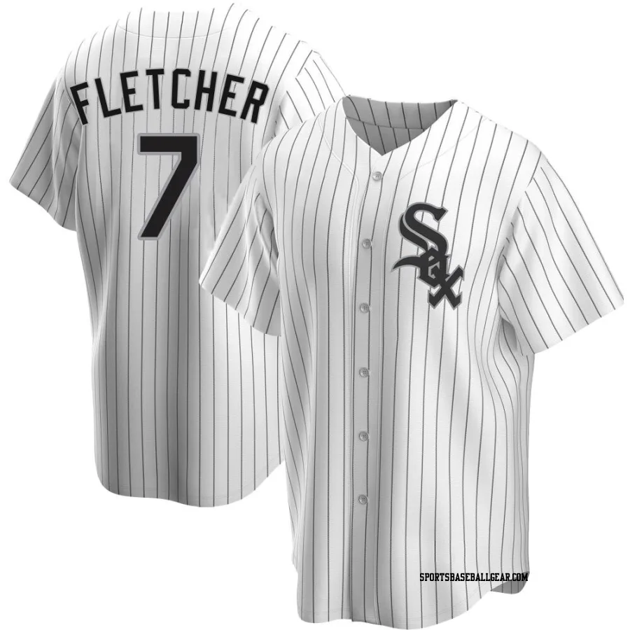 Dominic Fletcher Youth Chicago White Sox White Replica Home Jersey