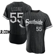 Dominic Leone Men's Chicago White Sox Black Authentic 2021 City Connect Jersey