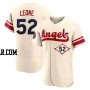 Dominic Leone Men's Los Angeles Angels Cream Authentic 2022 City Connect Jersey
