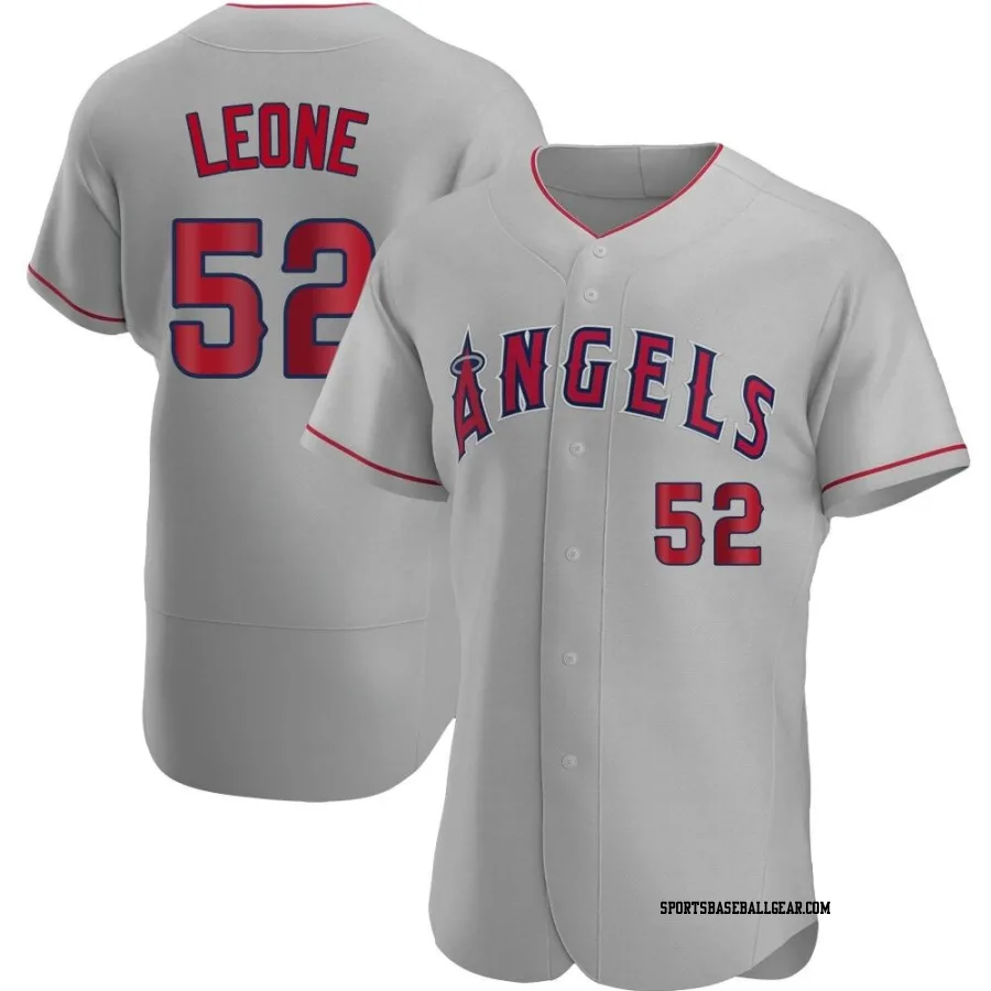 Dominic Leone Men's Los Angeles Angels Gray Authentic Road Jersey